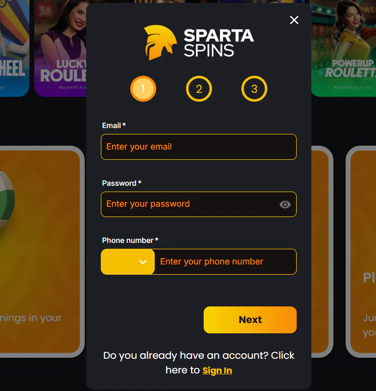 Spartaspins — seo-text:registration